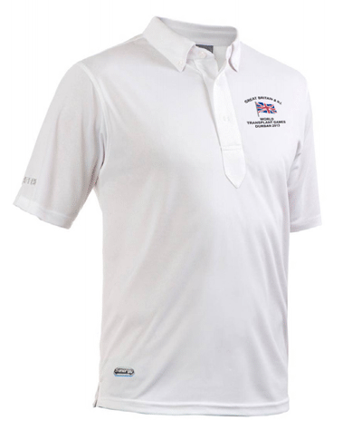 GB & N.I. Titaniun Tech Polo White