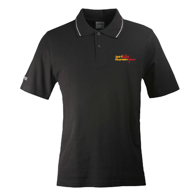 SPORT WALES BLACK TEAM POLO