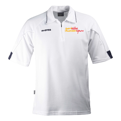 SPORT WALES  WHITE DRY FIT POLO